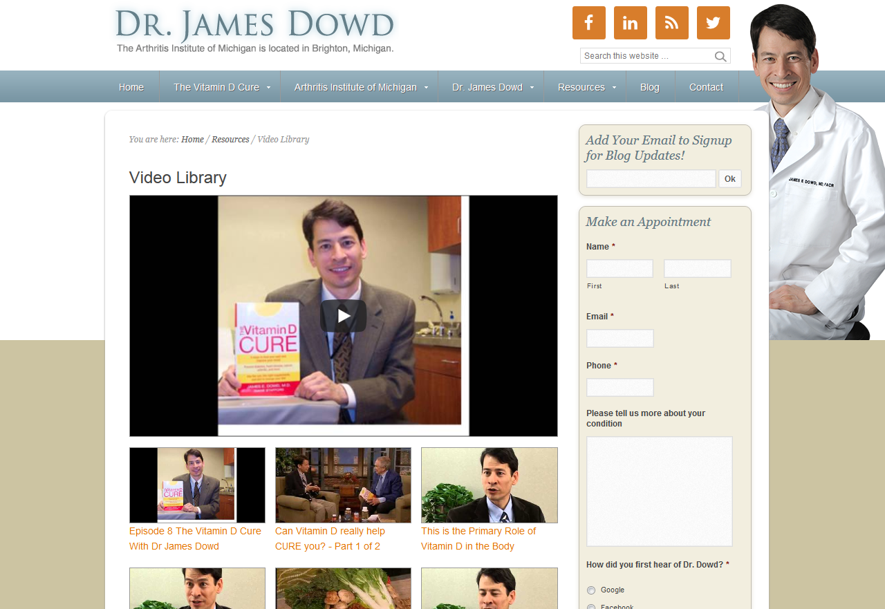 Check Out Dr. Dowd's Video Library